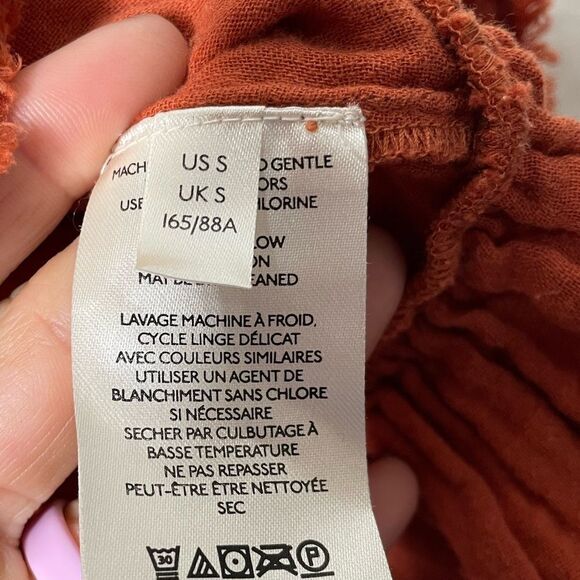 Free People Lyra Tiered Cropped Bed Jacket Size Small - Picture 5 of 6